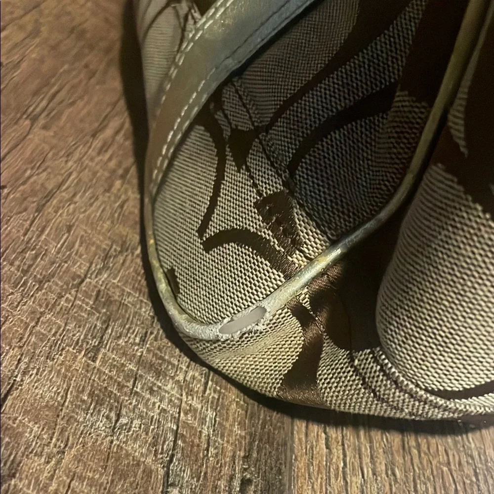 Coach Brown and Gold Tote Bag - Picture 7 of 12